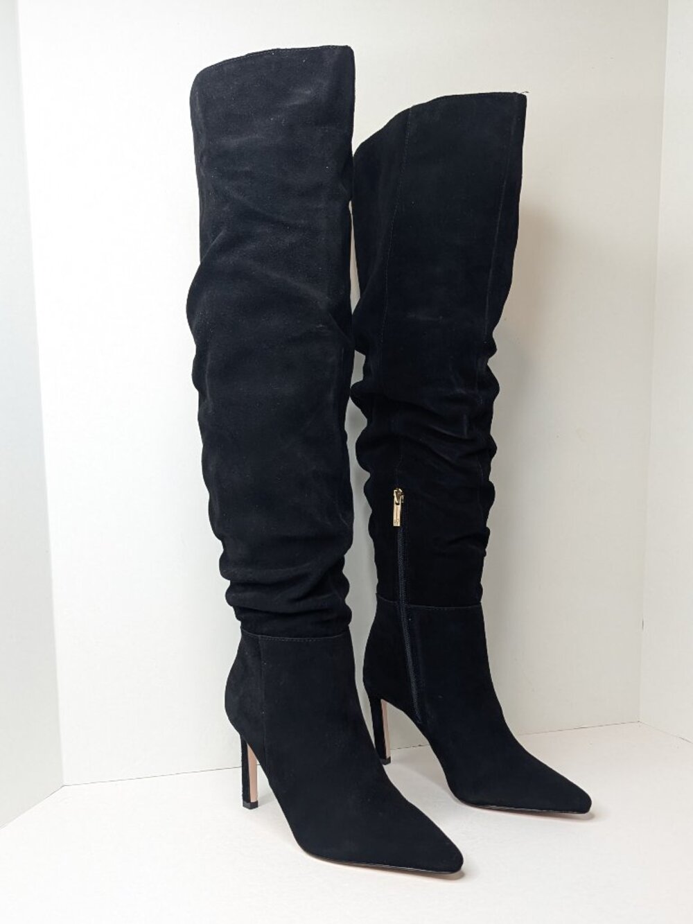 Jessica Simpson Emetta Slouchy Over The Knee Boots Black Womens 7